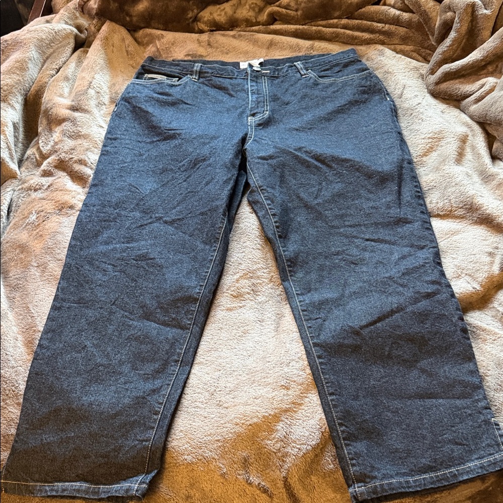 Calvin Klein Jeans Women's Dark Blue Cropped Jeans